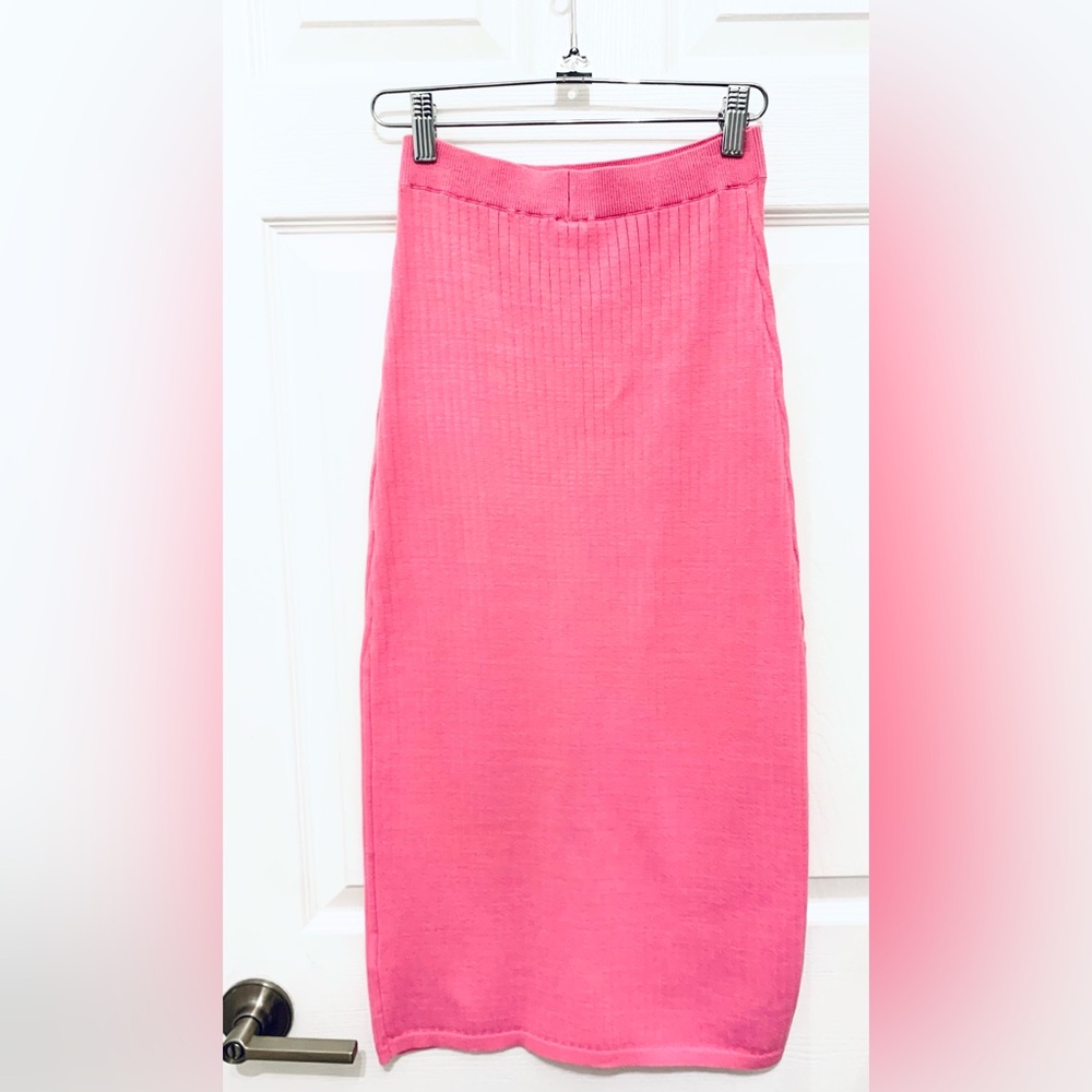 Free People Pink Skyline Midi Skirt • NWT• Size XS - Picture 4 of 15